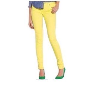J. Crew Women's Toothpick Ankle Stretch Yellow Jeans - 28 - Like new EUC